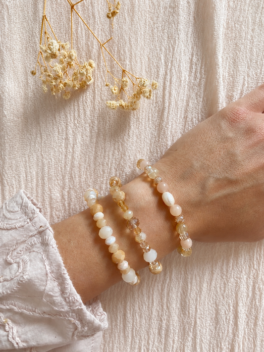 Harmony Bracelet ⟡ Ivory Champagne