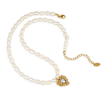 Pearl Heart Necklace
