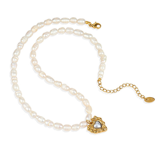 Pearl Heart Necklace